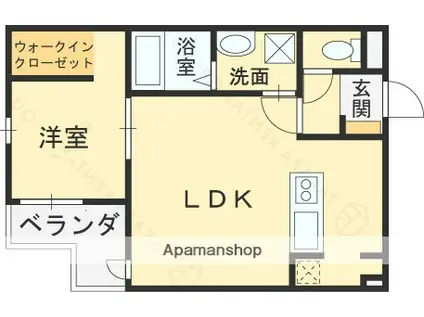 MACHIMOKU KUZUHA(1LDK/2階)の間取り写真