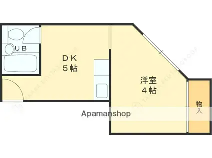 メゾン都(ワンルーム/3階)の間取り写真