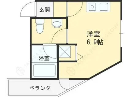 LISソフィア大東(ワンルーム/3階)の間取り写真