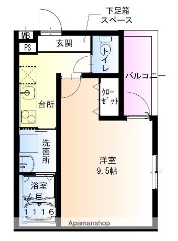 フジパレス住道Ⅱ番館(1K/3階)の間取り写真