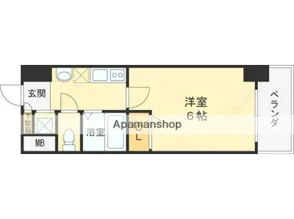 CHEZ・MOI・HIROSE(1K/9階)の間取り写真