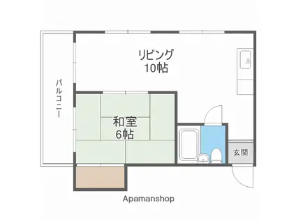 NY.DUO(1LDK/3階)の間取り写真