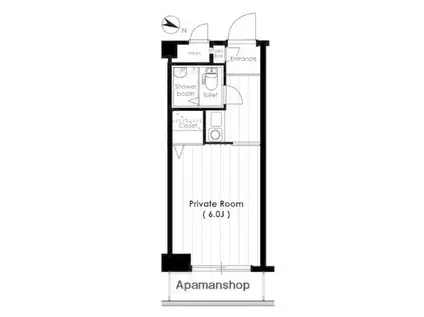 MCOURT野田(1K/5階)の間取り写真