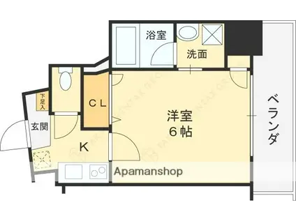 LUCE SHINFUKUSHIMA(1K/5階)の間取り写真