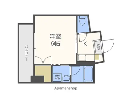 LUCE SHINFUKUSHIMA(1K/7階)の間取り写真