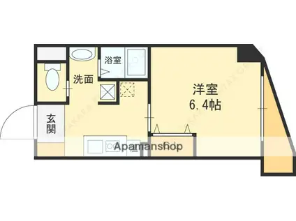 みおつくし西梅田Ⅳ(1K/8階)の間取り写真