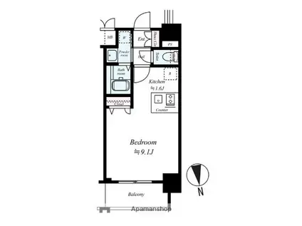 プレサンス新大阪クレスタ(ワンルーム/11階)の間取り写真