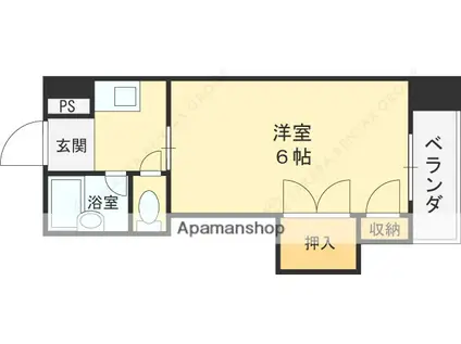 COLLECTION中崎Ⅰ(1K/2階)の間取り写真