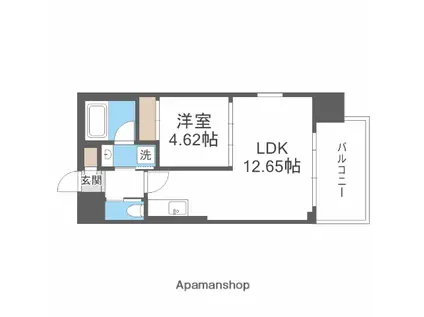 プレジオ弁天町(1LDK/10階)の間取り写真