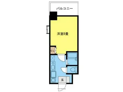 メゾンド ラフィネ(1K/6階)の間取り写真