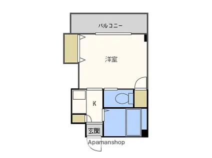 ステイトリー川口屋(1K/3階)の間取り写真