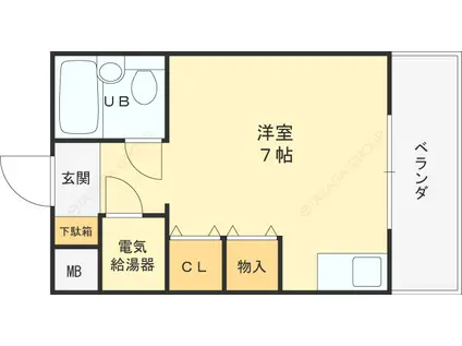 メゾン・スギ(ワンルーム/1階)の間取り写真