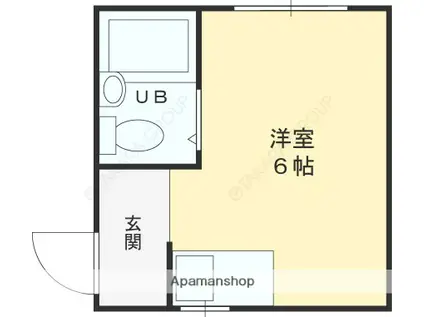 MOVE小阪(ワンルーム/1階)の間取り写真