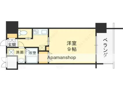 FORESTGRACE高井田Ⅰ(1K/13階)の間取り写真