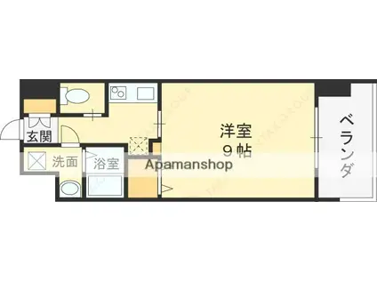 FORESTGRACE高井田Ⅰ(1K/4階)の間取り写真