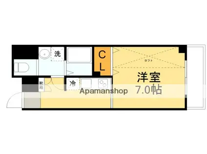 小阪レカンⅤ(1K/5階)の間取り写真
