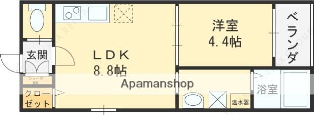 F ASECIA ATTIVO Ⅱ(1LDK/3階)の間取り写真