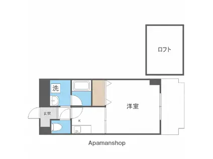 ボンジュール築港(1K/7階)の間取り写真
