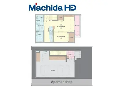 近鉄道明寺線 道明寺駅 徒歩13分 2階建 築1年(1LDK)の間取り写真