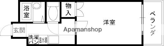 八尾ES COURT(1K/5階)の間取り写真