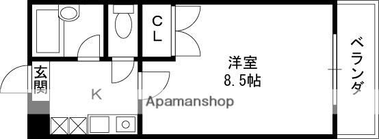 コンフォート布施(1K/5階)の間取り写真
