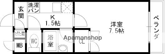 パレイースト小阪(1K/5階)の間取り写真