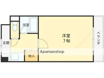 アネックス木の国(1K/5階)の間取り写真