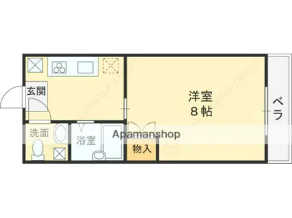 STADIO NAGASE(1K/3階)の間取り写真