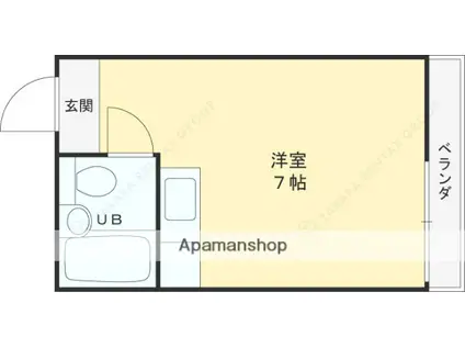 RH小阪(ワンルーム/5階)の間取り写真