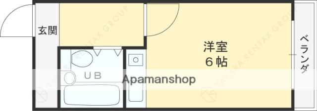 中もずマンション(ワンルーム/4階)の間取り写真