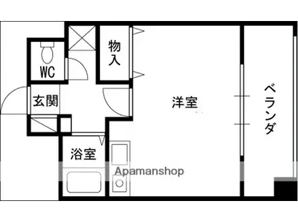 エクシード武庫之荘Ⅱ(ワンルーム/4階)の間取り写真