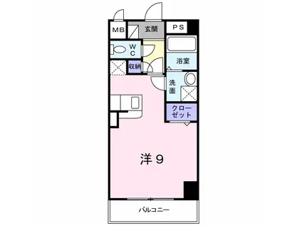 シトラセイトマンション(ワンルーム/10階)の間取り写真