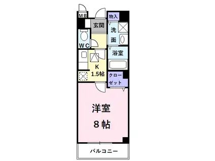 サニーコート(1K/1階)の間取り写真