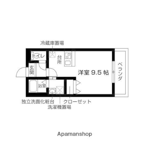 NAGEOIRES(1K/3階)の間取り写真