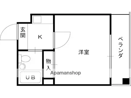エクセル大野芝(1K/3階)の間取り写真