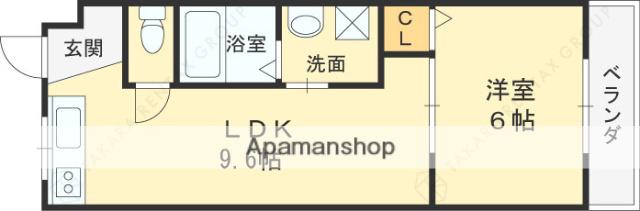 Mプラザ城東弐番館(1LDK/5階)の間取り写真