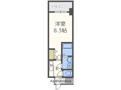 エスリード大阪グランゲート(1K/10階)の間取り写真