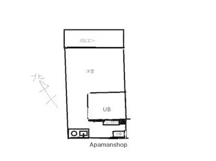 ロイヤル大今里(ワンルーム/3階)の間取り写真