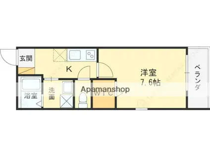 L-BASE徳庵駅前(1K/1階)の間取り写真
