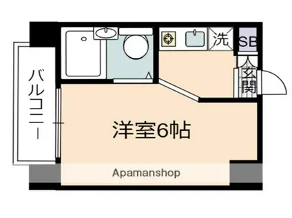 ベルメゾンステラ(1K/4階)の間取り写真