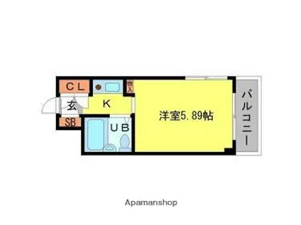 ハイツシグマ(1K/2階)の間取り写真