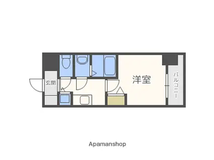 プレサンス新大阪ザシティ(1K/9階)の間取り写真