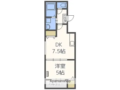 フジパレス淀川イースト(1DK/1階)の間取り写真