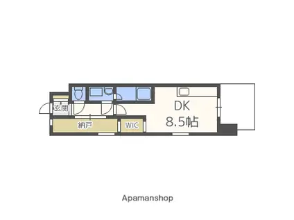 レジディア新大阪(ワンルーム/2階)の間取り写真