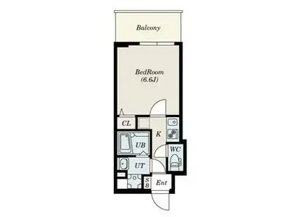 S-RESIDENCE新大阪RIDENTE(1K/8階)の間取り写真