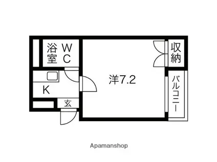 オズレジデンス新大阪(1K/5階)の間取り写真
