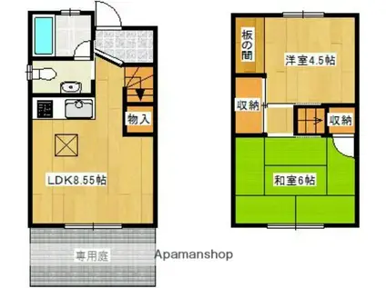 千里丘テラスハウス(2LDK)の間取り写真