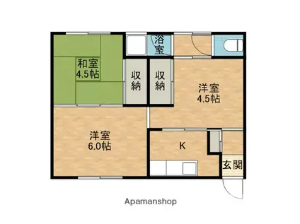 グリーンハイツ(3K/2階)の間取り写真