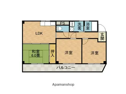コンプリーションⅠ(3LDK/1階)の間取り写真