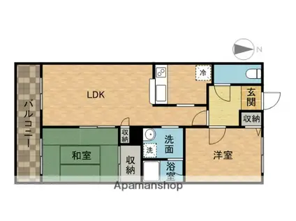 ケイズコート(2LDK/3階)の間取り写真
